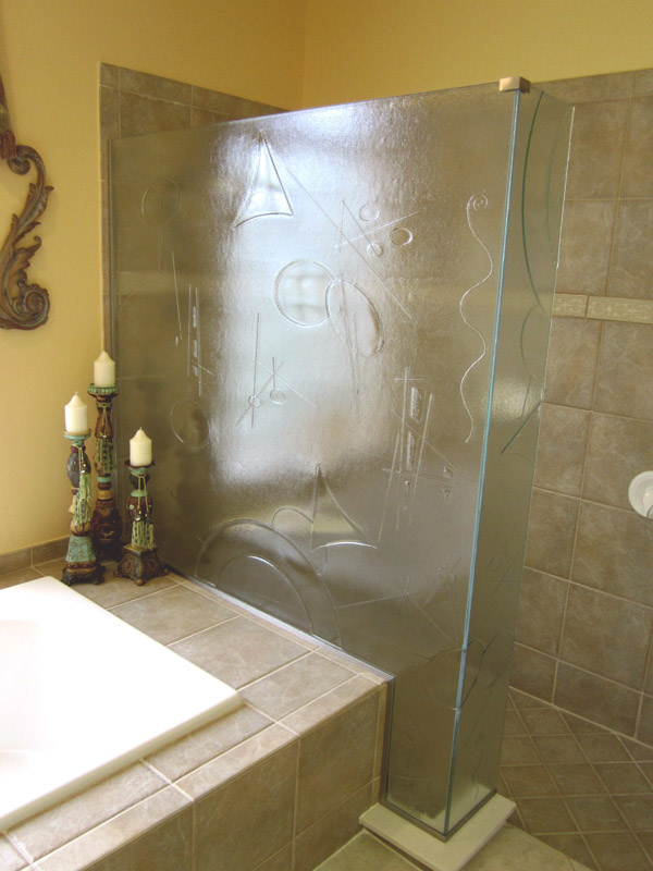 Cast Glass Shower Doors Barefoot Beach, Florida