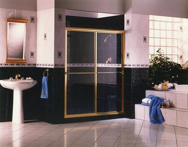 Gold Shower Doors Barefoot Beach, Florida