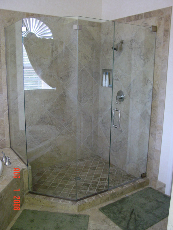 Pewter Shower Doors Barefoot Beach, Florida