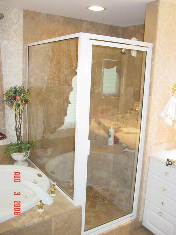 White Shower Doors Ft Myers, Florida
